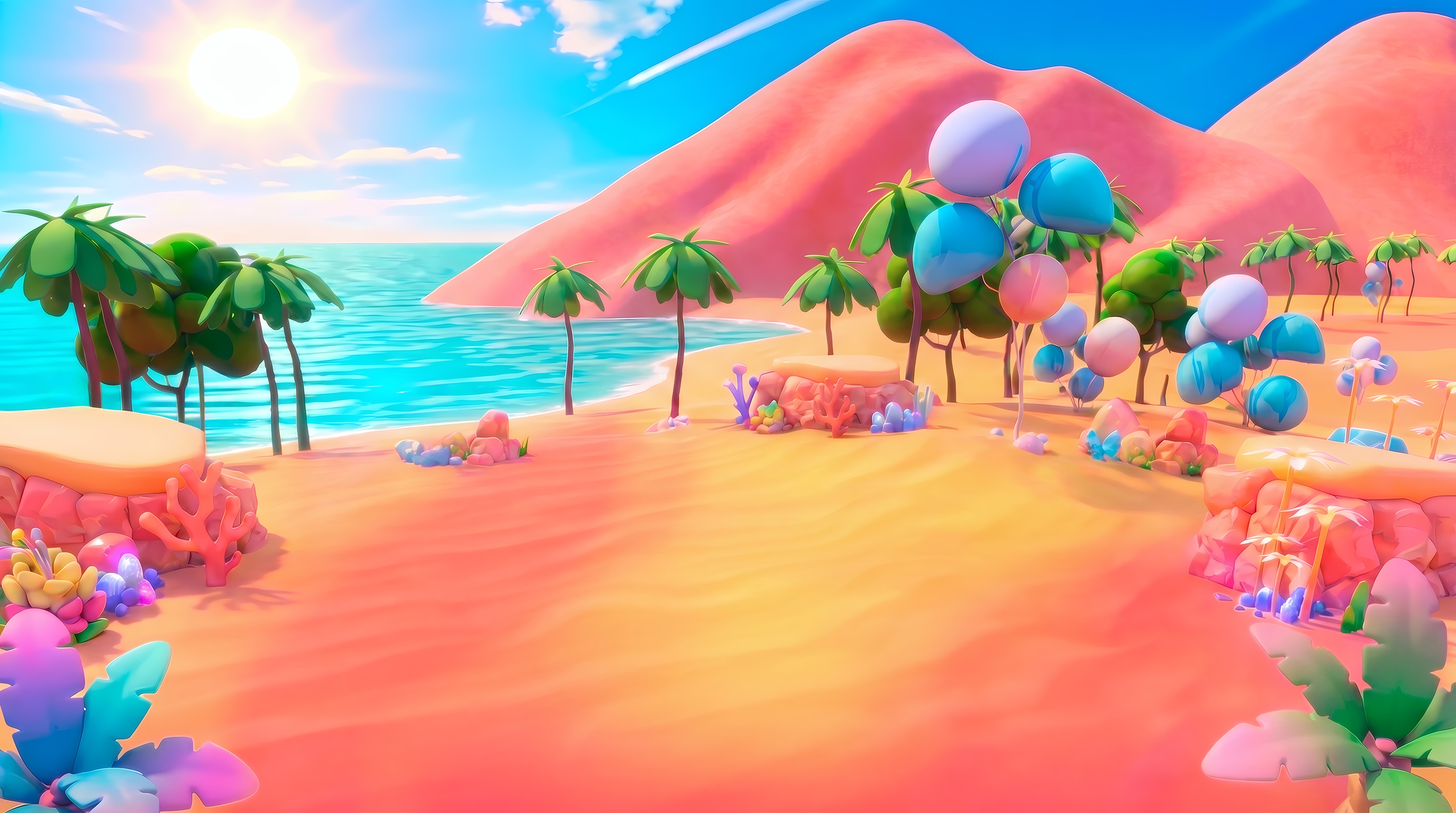 Summer Beach Background